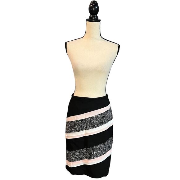 NWT White House Black Market Tiered Colorblock Pencil Skirt Womens Sz 10 Multi - Picture 2 of 8